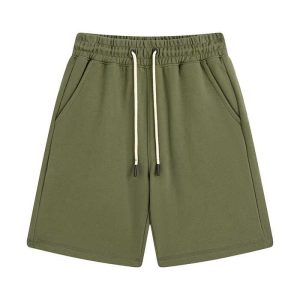 Wholesale Summer Cotton Casual Shorts Custom Embroidered Streetwear Blank Sweat Shorts For Men