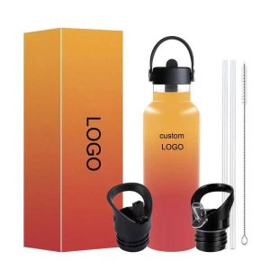 750ml Standard Mouth Water Bottle 304 Stainless Steel Bicycle Sports Bottle Customized Logo