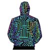 Custom Mens Reflective Print Track Sweat Suit With Reflective Line