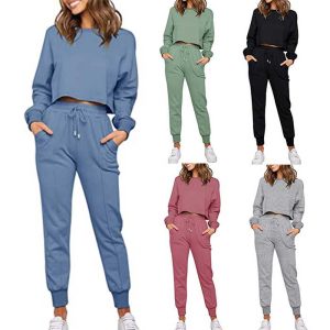 2021 Fall Fashion Custom Plus Size Women Sports Set Jogging Suits For Female