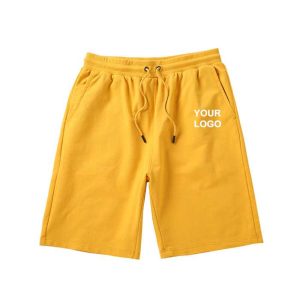High Quality Summer Custom Logo French Terry Shorts 100% Cotton Shorts For Men