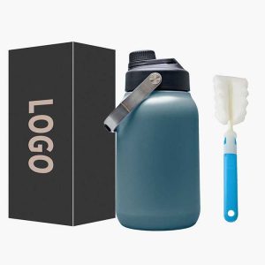 64oz Powder Coated Gym Sports Water Stainless Steel Vacuum Insulated Water Jug Drinking Bottle for Outdoor