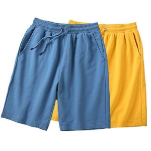 Hot Selling 7 Colors 260gsm Cotton French Terry Shorts Custom Blank Summer Men Plus Size Shorts