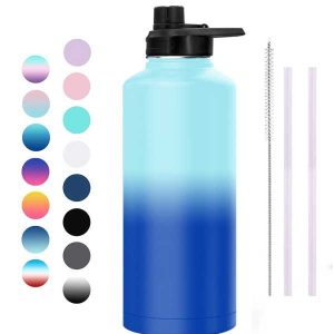 Custom Large Capacity 80oz Food Grade Stainless Steel Water Jar Vacuum Flask Water Bottle Big Size for Sport