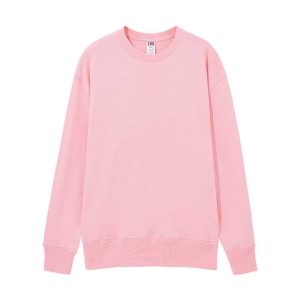 New Arrival Skin-Friendly Cotton Pink Crop Men Women Acid Wash Sweatshirt