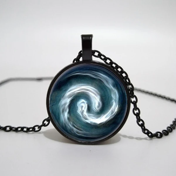 3 colors Avatar the Last Airbender Pendant Air Nomad Necklace Glass Cabochon Round Dome necklace bijouterie Movie Jewelry