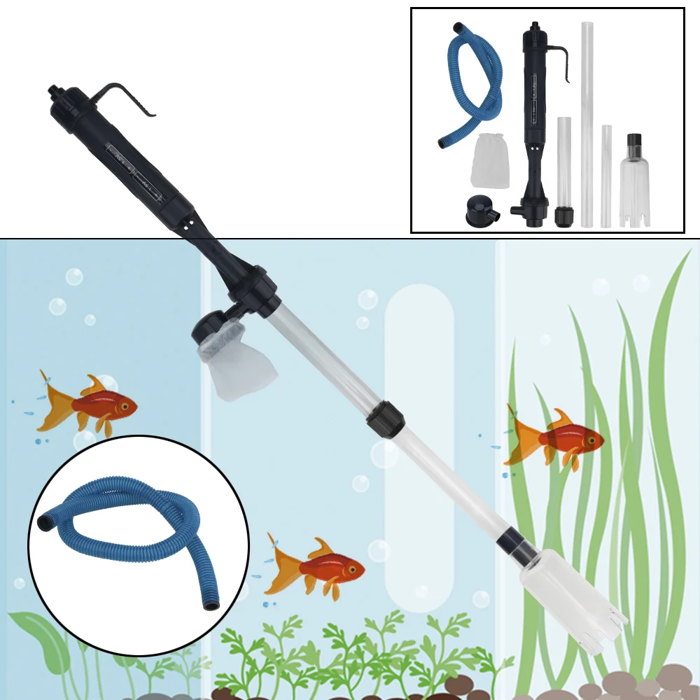 Waste Remover Aquarium Fish Tank Pipe Suction Filter Electric Water Change Pump Filters Tools Gravel Cleaner Tool Vacuum