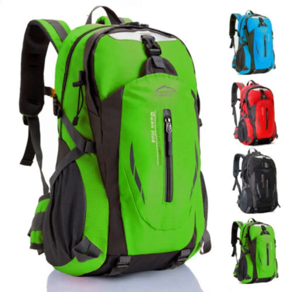 1PC 40L Large Capacity Camping Backpack Waterproof Bag Hiking Walking Outdoor Travel  Durable Nylon Rucksack