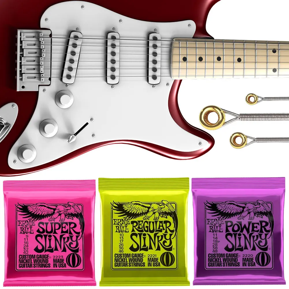 Super Slinky Nickel Wound Electric Guitar Strings 2220 2221 2223 Super Slinky Nickel Wound Bass Guitar Strings for Guitar Bass