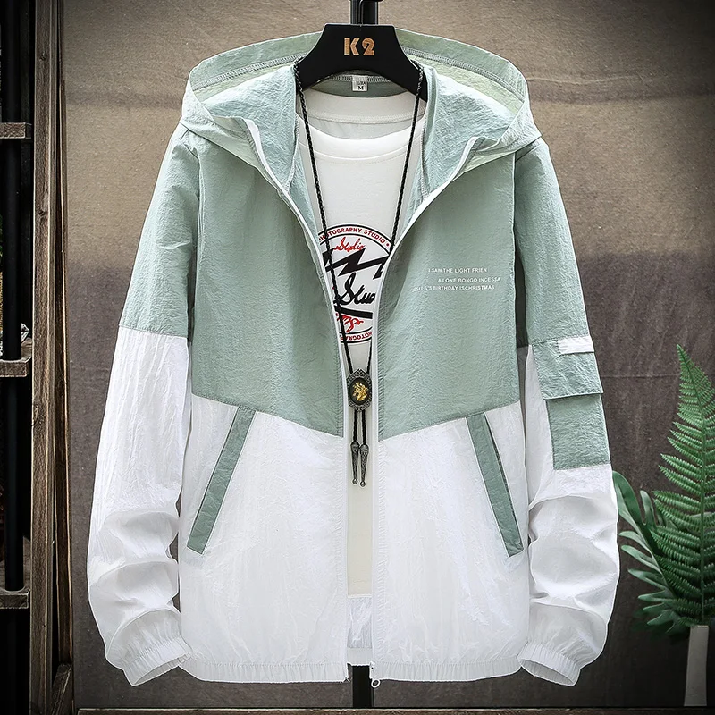 Summer Jacket Men's Thin Loose Jacket Student's Korean-style Trendy Sun Protection Casual Top