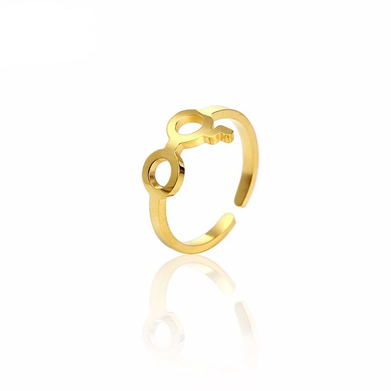 Stainless Steel Harri Creative Inspired Deathly Hallows Movie Glasses Ring Jewelry Gifts For Her