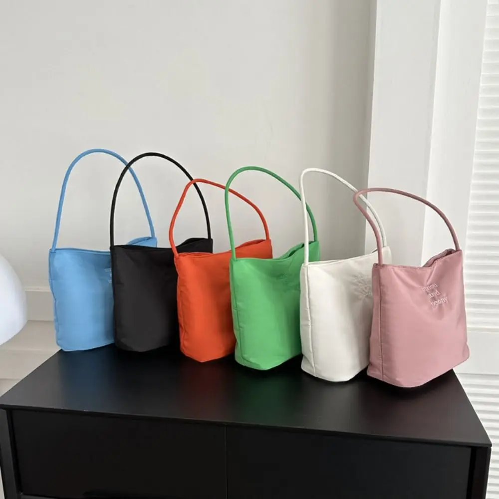 Women's High Capacity Handbag Underarm Handbag Shoulder Bag Embroidered Letters Underarm Bag Handbags Tote Bags