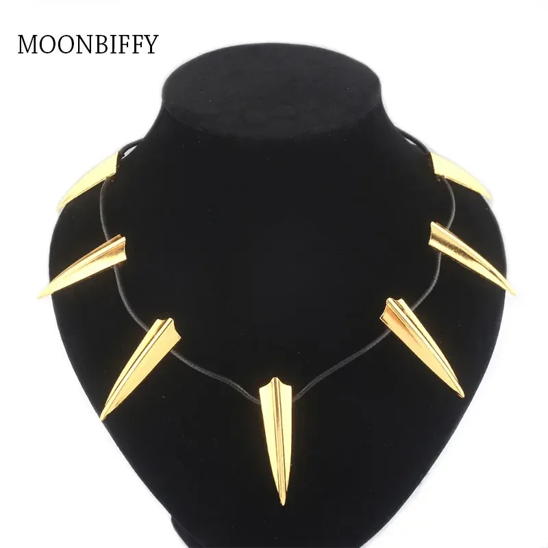 COS Film and Television Peripheral Black Panther Punk Necklaces Civil War Superhero Claw Cool Necklace For Men Fans Gift