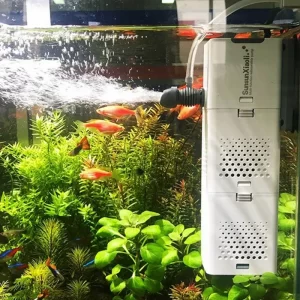 SUNSUN 3 in 1 Filter for Aquarium Fish Tank Filter Mini Fish Tank Filter Aquarium Oxygen Submersible Water Purifier