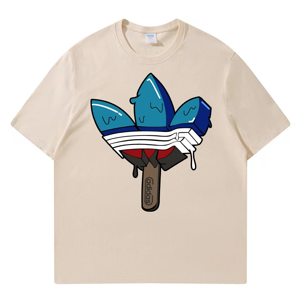 Fashion casual pure cotton T-shirt top for men and women loose fitting fashion brothers men's short sleeved T-shirt for summer p