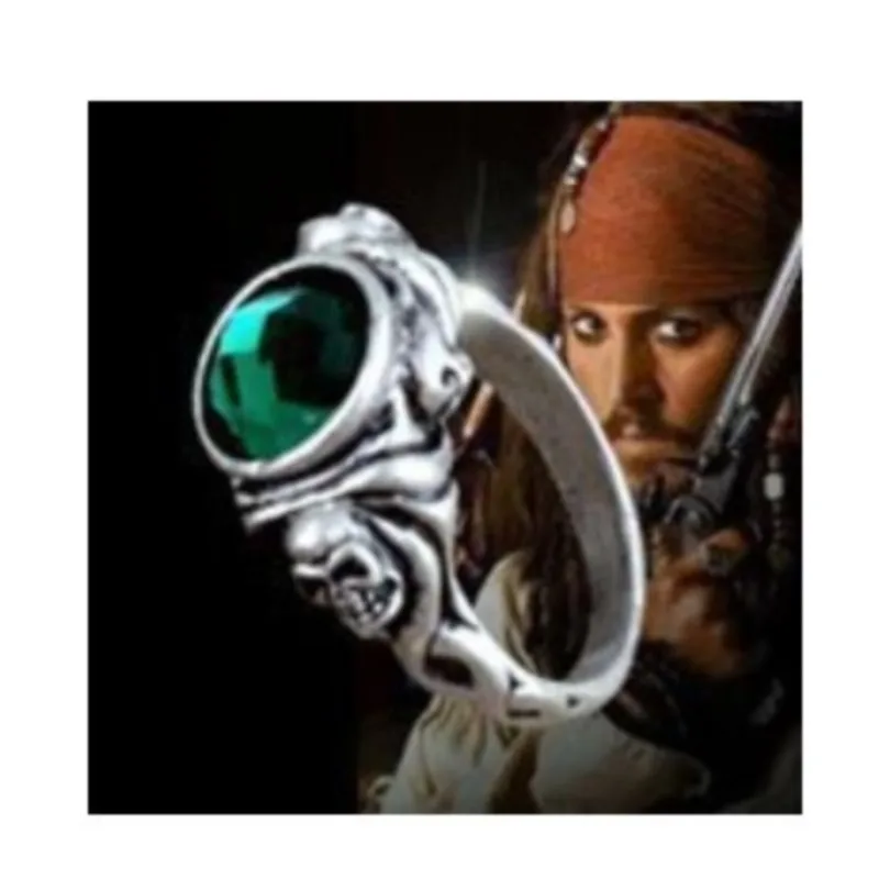 Pirates the Caribbean man accessory Ring of Death Captain Jackparrow skull cool gothic Ring dropshipping movie cosplaysummer sea