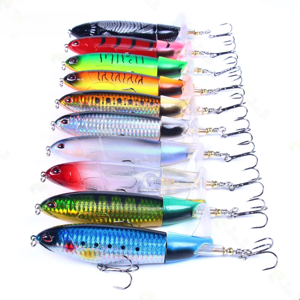 13g 17g 36g Whopper Popper Propeller Topwater Fishing Lures Artificial Bait Hard Crankbait Wobbler Rotating Tail Fishing Tackle
