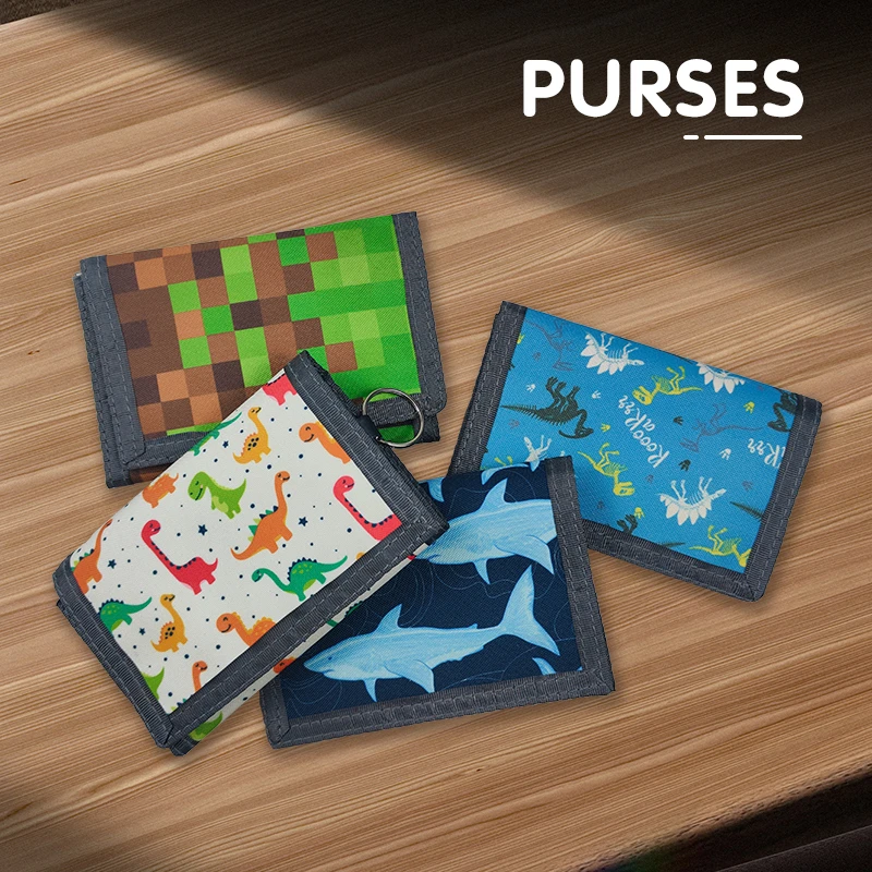 Multifunctional Card Holders Key Wallets Cute Children Students Wallets Novelty Money Bag Purse Zipped