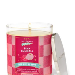 Pink GumballSingle Wick Candle